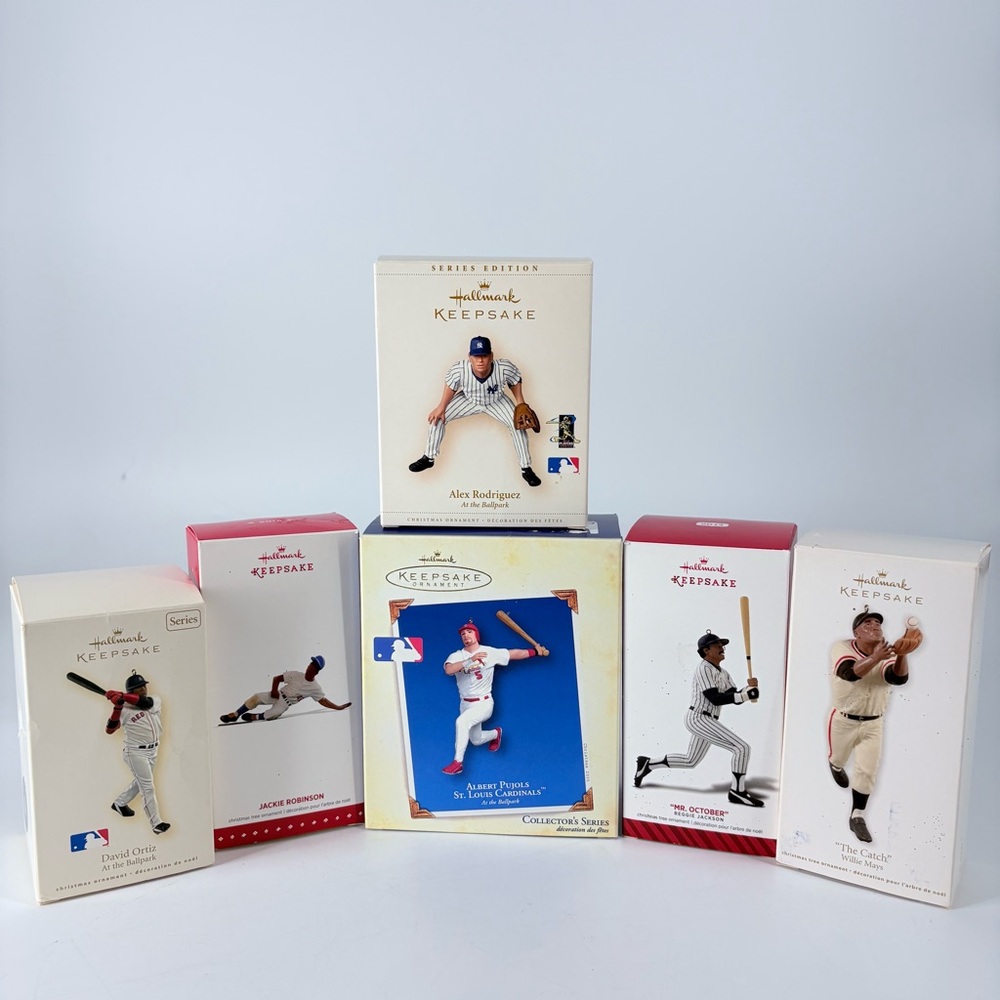 Hallmark Keepsake Baseball Players Christmas Ornaments